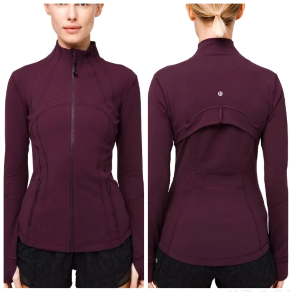 LULULEMON Define Jacket in Bordeaux Dram a in size 4